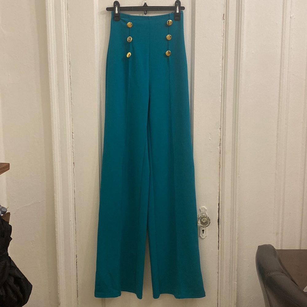 Akira Chicago Black Label High Rise Sailor Palazzo Pants